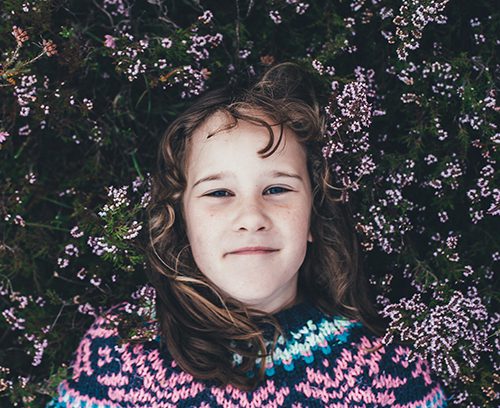 Child after breathing therapy