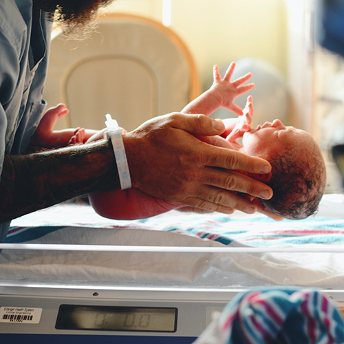Premature Baby in Pediatrics office