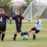 Kids playing soccer after physical exam