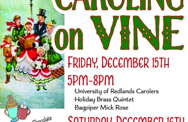 A Caroling on Vine poster with less information than on this page.